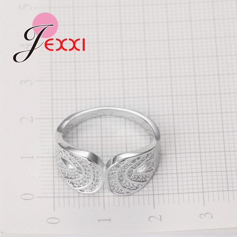New Style Rhinestone 925 Sterling Silver Color Color Finger Rings Best Birthday Party Gifts For Friends Women Engagement Jewelry