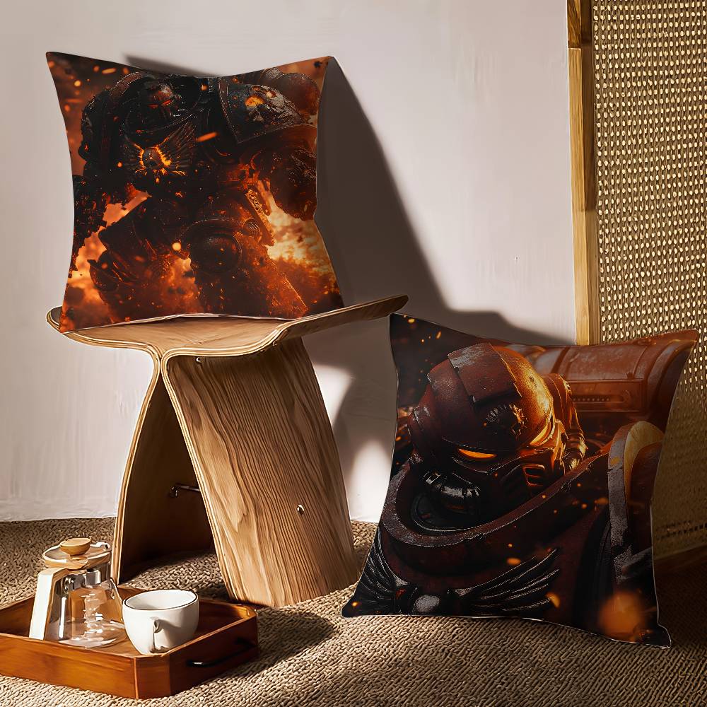 Cool Character W-Warhammer 40,000-MT King Pillow Case Printing Pillowcase Living Room Sofa Cushion Cover Bedroom Room Decor