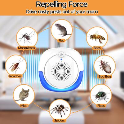 Repelente de plagas ultrasónico: Dispositivo de Control de Cucarachas, Roedores, Insectos y Mosquitos