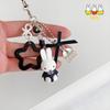 Kawaii Anime Miffy Keychain Cartoon Little Rabbit Retro Creative Keychain Bag Punk Style Star Accessory Girl Gift