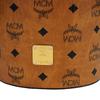 MCM Visetos Leather Cylinder Bag Handbag Small Women's Brown & Cognac MWRAACG01CO001