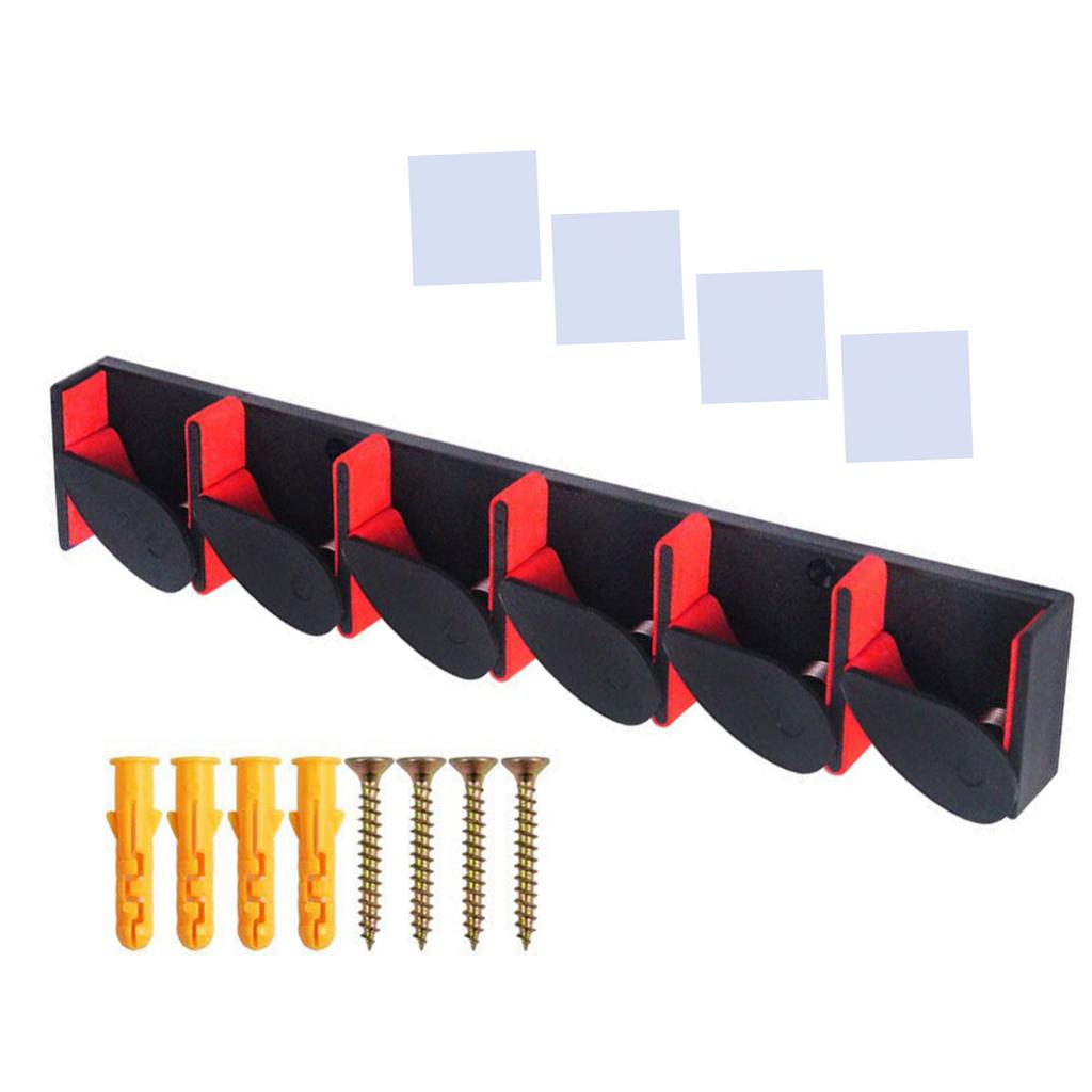Fishing Rod Holder Organizers Wall Mounted Fishing Rod Rack Store 6 Rods Fishing Rods Holder Garage No Drill Rod Rack