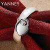New 925 Silver Simple Exquisite Heart Pendant Ring Jewelry Women Gift Accessories Party Fashion