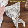Retro  Lace Triangle Headscarf Retro Y2K Embroidered floral Neck Scarf Crochet Hair scarf Bandanas for Women Girls Lace Kerchief