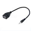 0.2 M 3.5Mm Male Audio Aux Jack To Usb 2.0 Type A Female Otg Converter Plug
