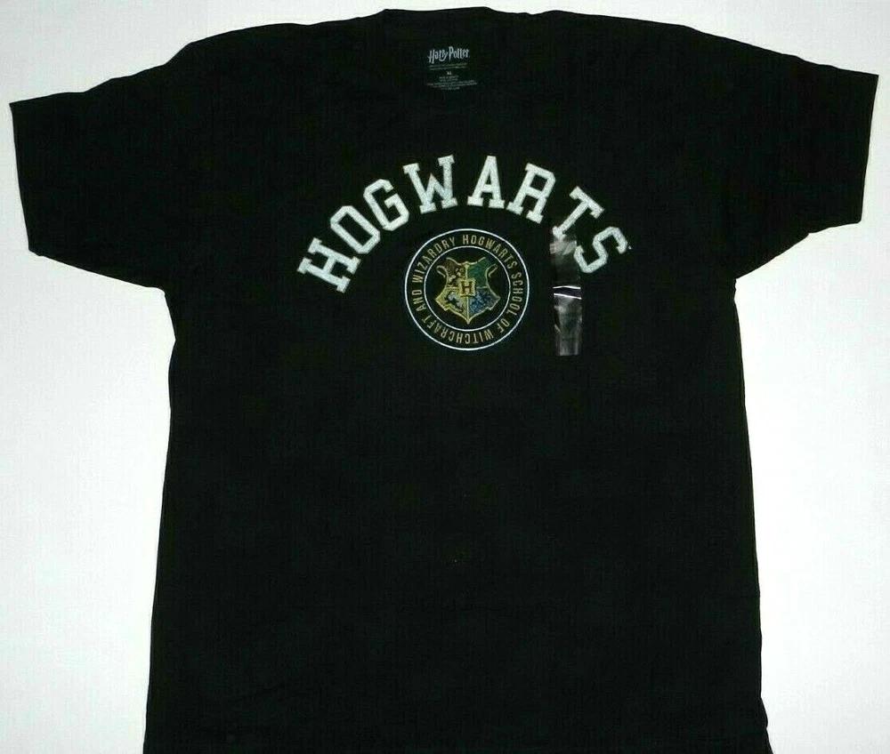 Hogwarts Harry Potter Movie Hogwarts House Black Tee Shirt New XL