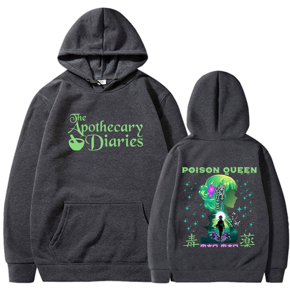 Anime The Apothecary Diaries Maomao Double Sided Print Hoodie Men Women Cartoon Casual Pullover Fleece Tracksuit