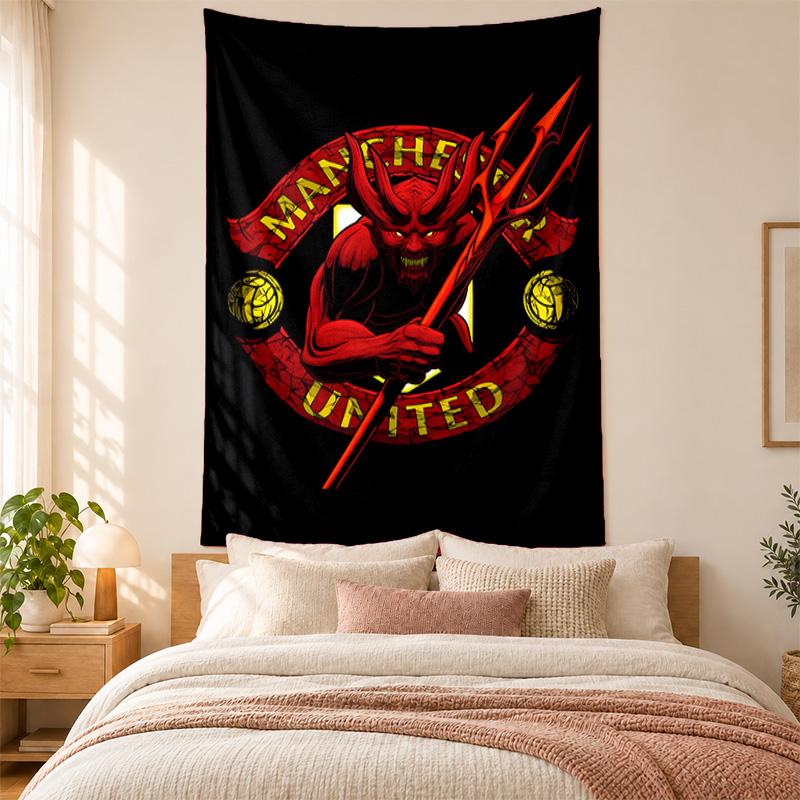 FC Manchester Tapestry highquality for decorating living room bedroom dorm walls ideal as bedroom wallart orholiday gift