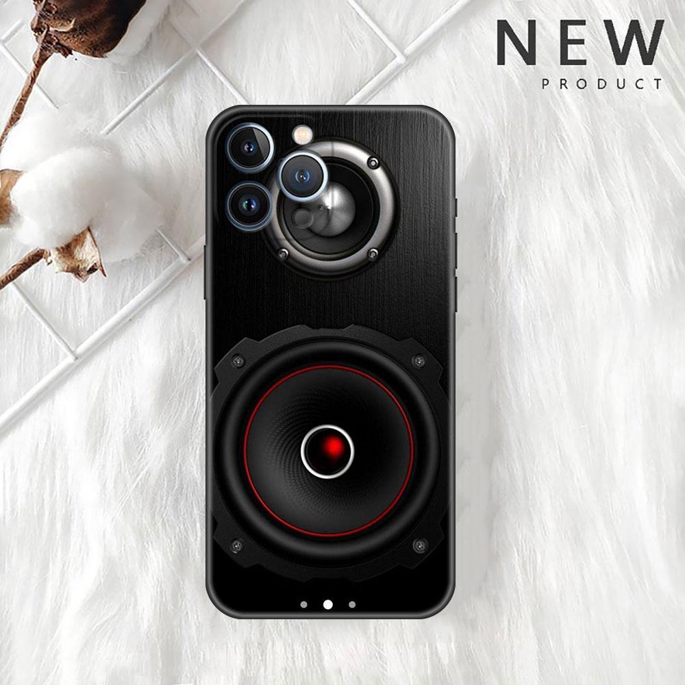 Funda Case For Apple iPhone 14 11 13 7 12 Pro 7 XR XS Max 8 Plus 6 14Pro Black Phone Coque Vintage Cassette Tape Retro Style
