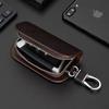 GLC GLB Leather Car Key Case Cross Pattern Car Key Cover Key Holder for Mercedes Benz New B/C/E Class A Class C200L GLC GLK CLA