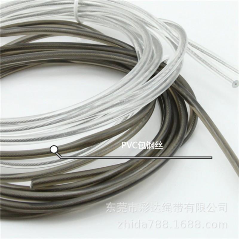 Heavy Duty Jump Rope Fitness Training With Sweat-Absorbent Handles PVC Black Transparent