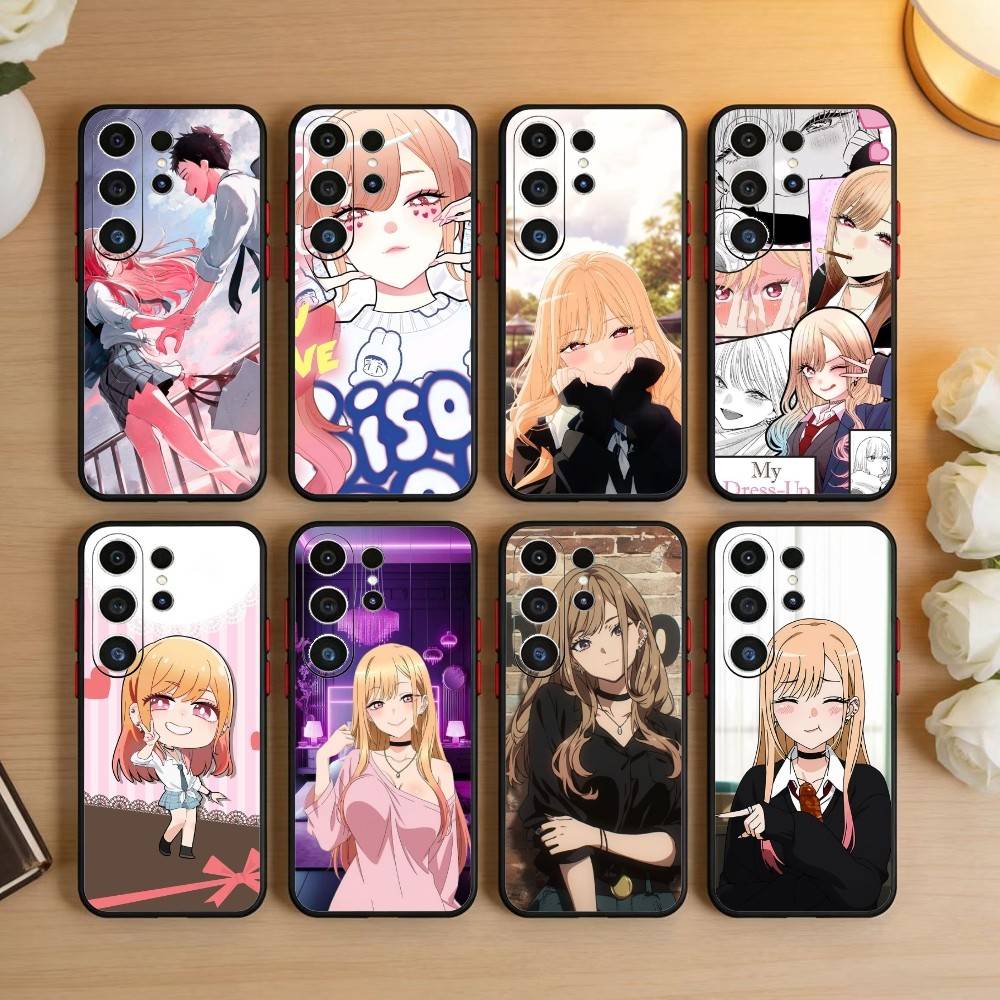 R-Darling Marin Kitagawa Colorful Silver Phone Case For Samsung S26,S25,S24,S23,S22,S21,S20,Plus,Fe,Lite,Others Black Cover