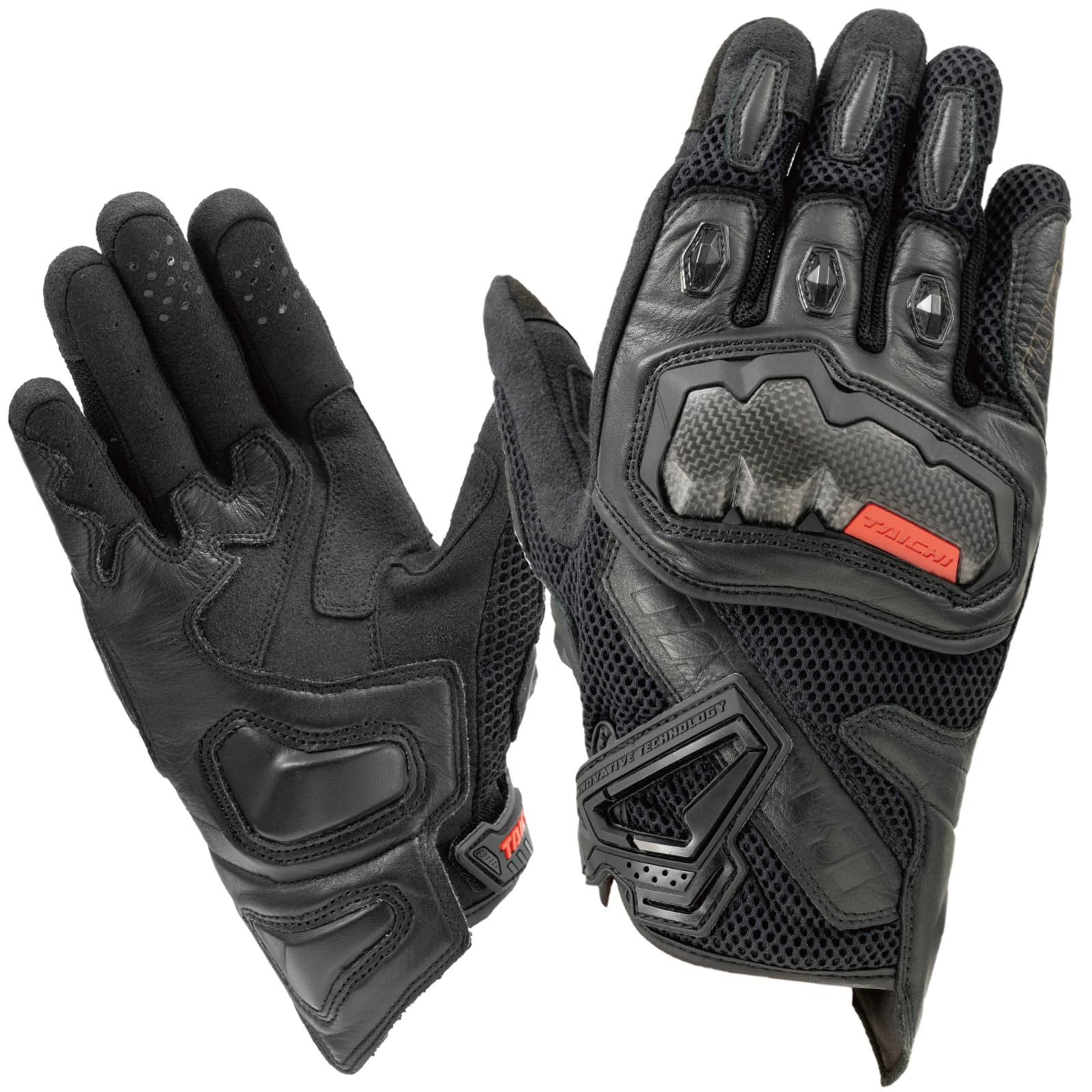 

RS TAICHI Motorcycle Riding Breathable Touchscreen Carbon WRX PRO Air RST465 Size S Gloves, Spring/Summer, Mesh, Compatible, Built-in Protector, чёрный