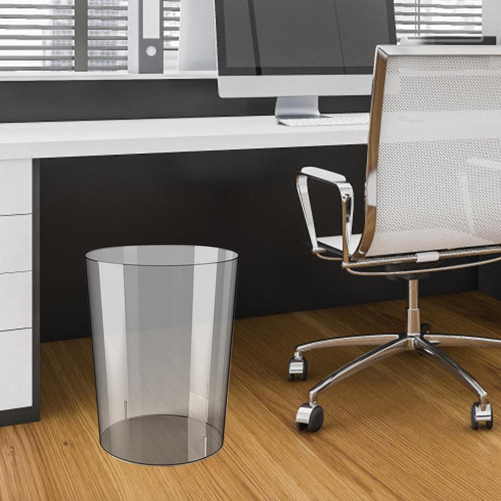 Wastebasket Transparent Modern Rubbish Bin for Home Kitchen Dressing Table