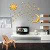 Sun Moon Stars DIY Acrylic Mirror Wall Stickers 3D Wall Stickers For Kids Rooms Decor