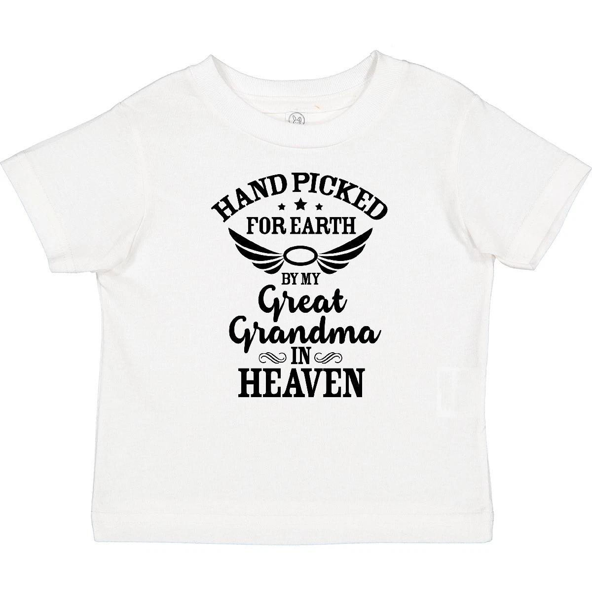 Inktastic Handpicked For Earth By My Great Grandma In Heaven Baby T-Shirt Family 100