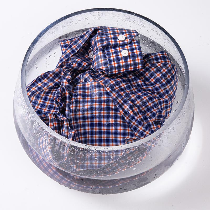 Spring Summer Thin Men's Shirt Long-Sleeved Cotton Plaid Shirt Formal Fashion Soft Breathable Classic Basic Casual  Shirts