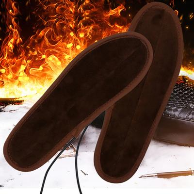 DYS 1 Paar weiche, kältebeständige USB-Aufladung, elektrische Heizsohle, Fußwärmer