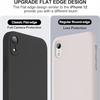 Moderne Einfarbige Stoßfeste Schutzhülle aus flüssigem Silikon für iPhone XR