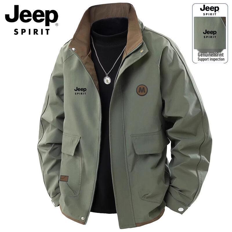 

JEEP SPIRIT Men s Stand Collar Casual Outdoor Work Jacket XL