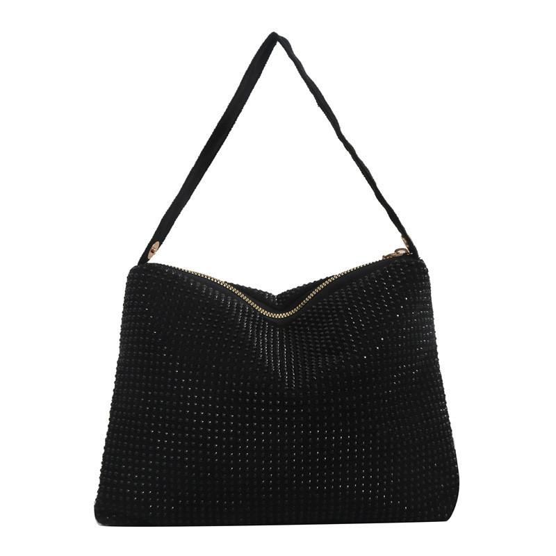 Stylish Black And Gray Small Shoulder Handbag With Unique Design For Trendy Looks