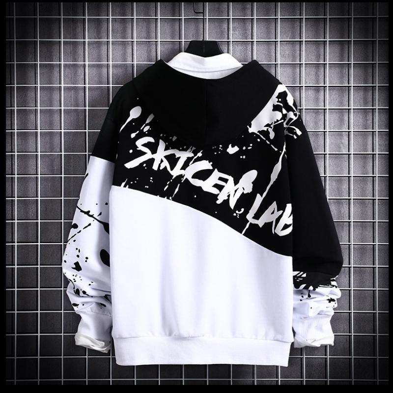 Sweat à capuche à manches longues pour homme, style hip-hop, ample, pour couple