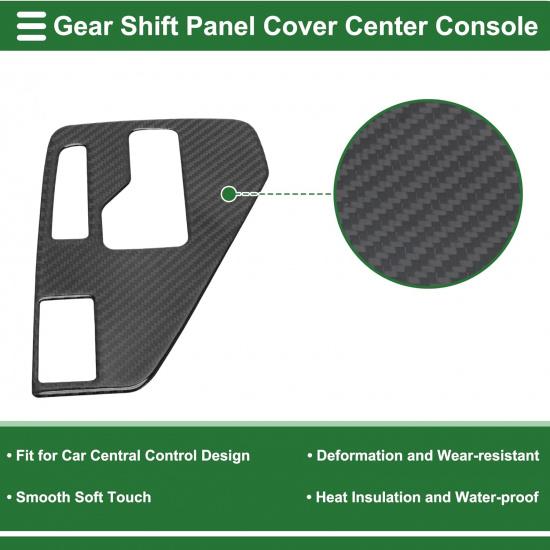Central Control Gear Shift Panel Trim Cover for Subaru Crosstrek 2024-2025 Gear Shift Control Anti-Scratch Panel Sticker Carbon Fiber Black Half Pack