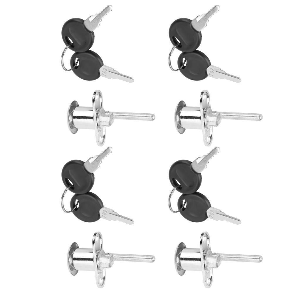 4Pcs Zinc Alloy Cam Lock for Drawer Office Triple Cabinet Desk Hardware Accessories
