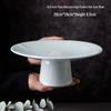Ceramic High-Footed Dim Sum & Dessert Plate - Chinese Tea, Snack, Tribute, or Fruit Plate