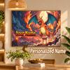 Charizard Custom Name Diamond Painting Personalized 5D Full Drill DIY Diamond Art Home Decor