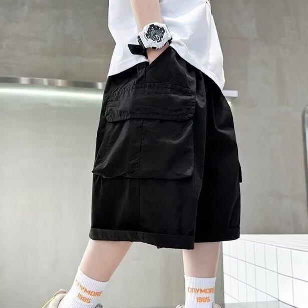 

Летние подростковые короткие брюки для мальчиков с большими карманами для детей, подарок на день рождения 120