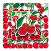 50 Cherry Doodle Cartoon Fruit Stickers - Waterproof DIY for Phone Cases & Suitcases