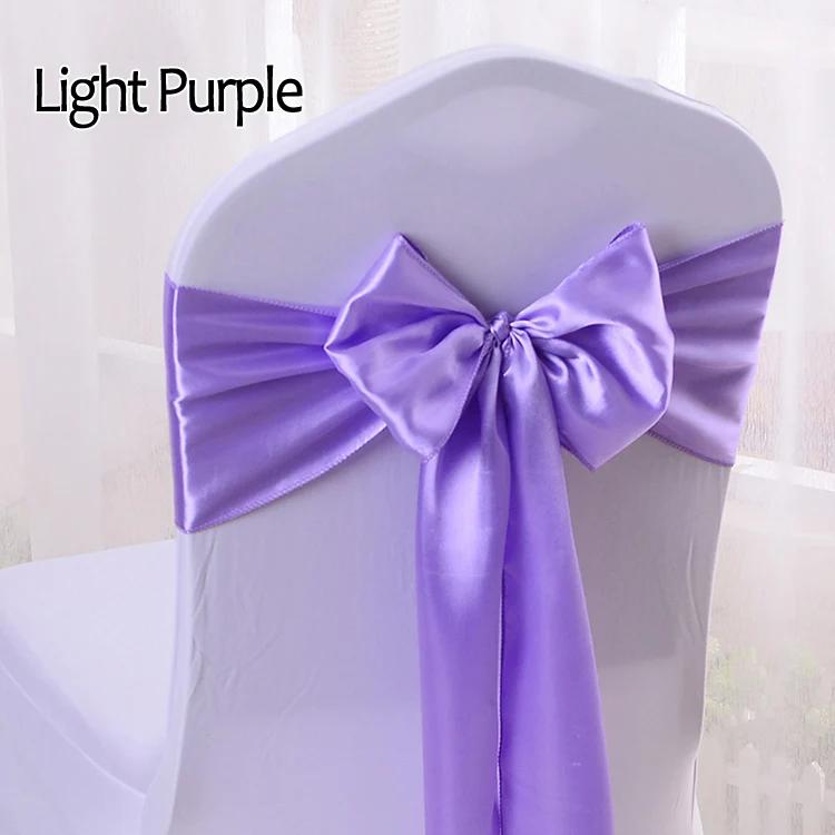 Satin Chair Sashes Ties 12Pcs Chair Decorative Satin Sashes Bow Design for Wedding Events Banquet Home Kitchen Decoration