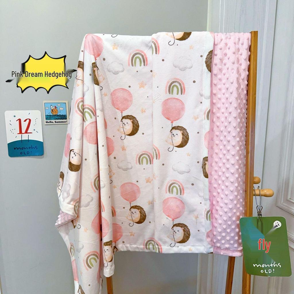 Washable Baby Wool Soothing Blanket - All-Season Nap & Sofa Quilt