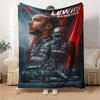 Coperta stampata a tema Lewis Hamilton - Perfetta per divano, letto, viaggi e uso all'aperto | Lavabile in lavatrice, accogliente e resistente.