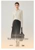 2026 Autumn/Winter Women's Slimming Cable Knit Cashmere Polo Neck Sweater