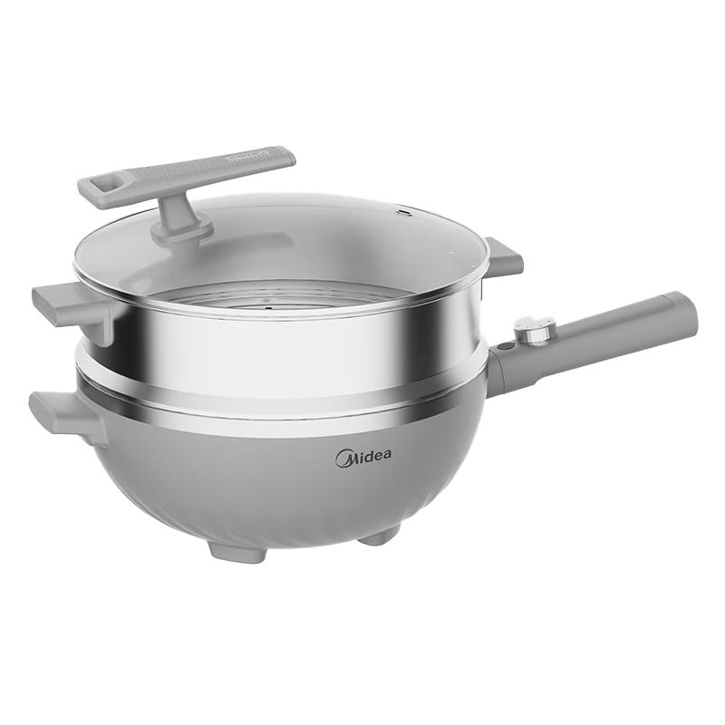 Midea 5.5L Multi-functional Electric Wok Cooker with Steamer CN plug (adapter included)