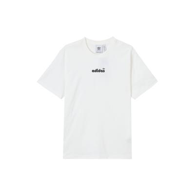 Oryginalne Wygodne Modne Minimalistyczne Wszechstronne Jednokolorowe Litery Krótki Rękaw T-Shirt Męskie Top Biały JX2635