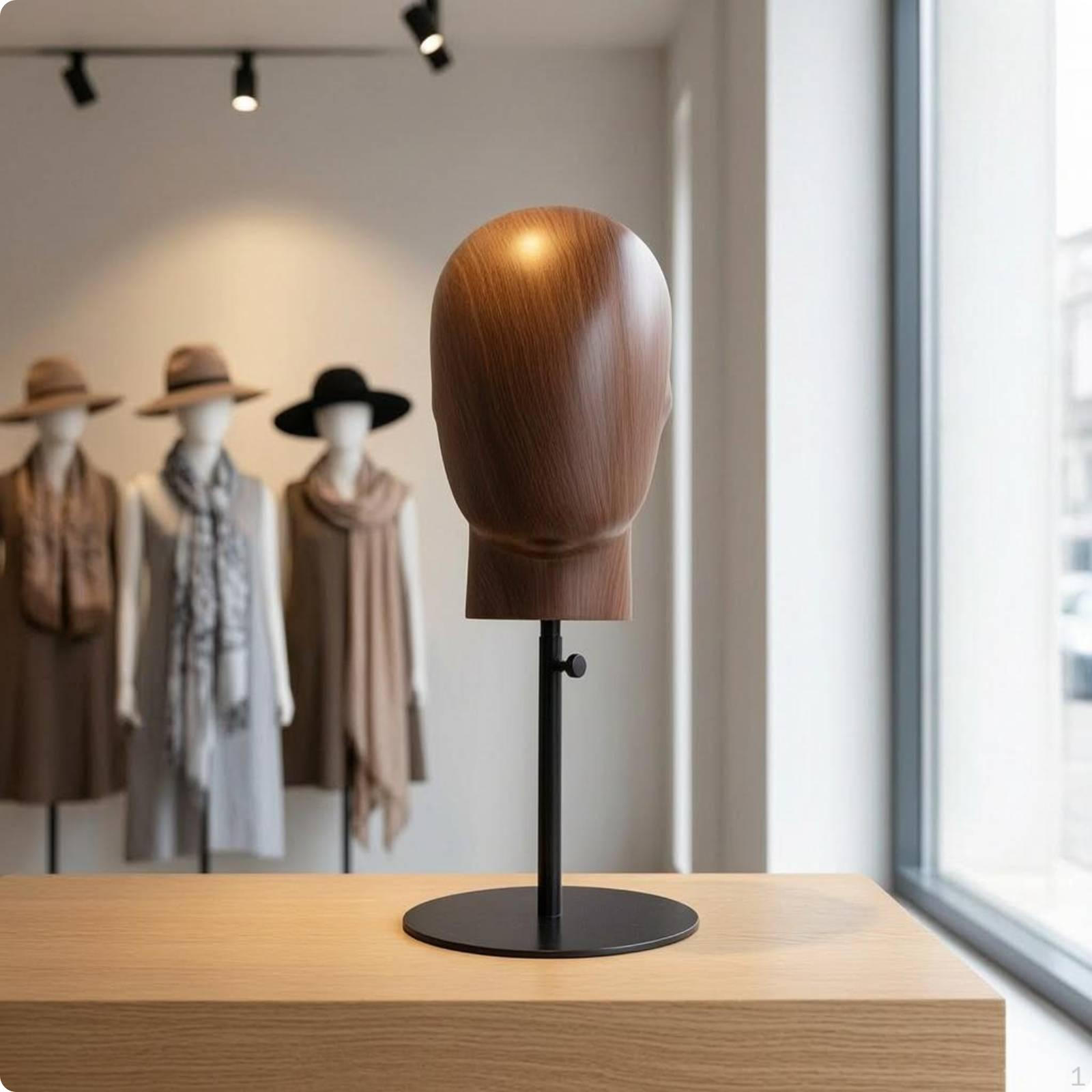Hat Display Stand Round Base Mannequin