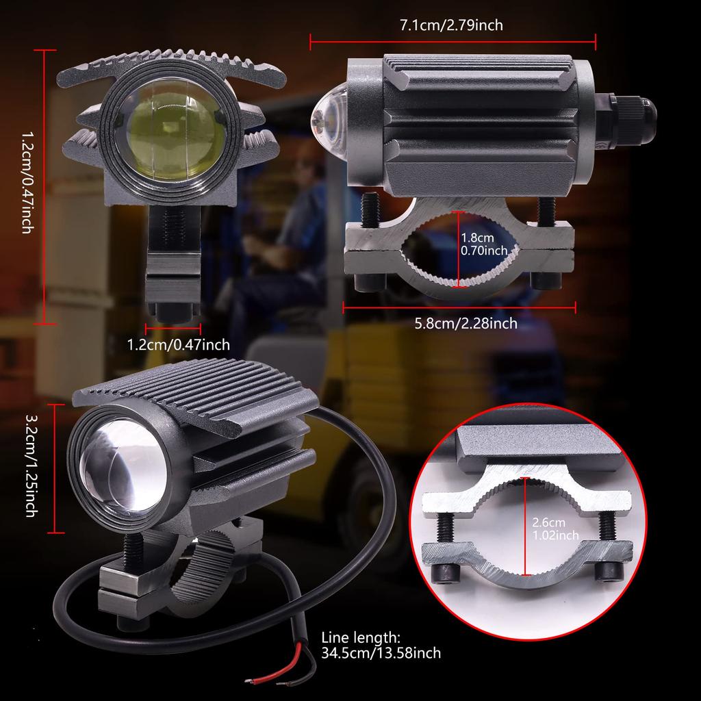 Ygmylandbb LED pracovní světlo, Motocyklové mlhové světlo, Pomocné světlo, Motocykl, Světlomet, Bodové světlo, Pracovní světlo,