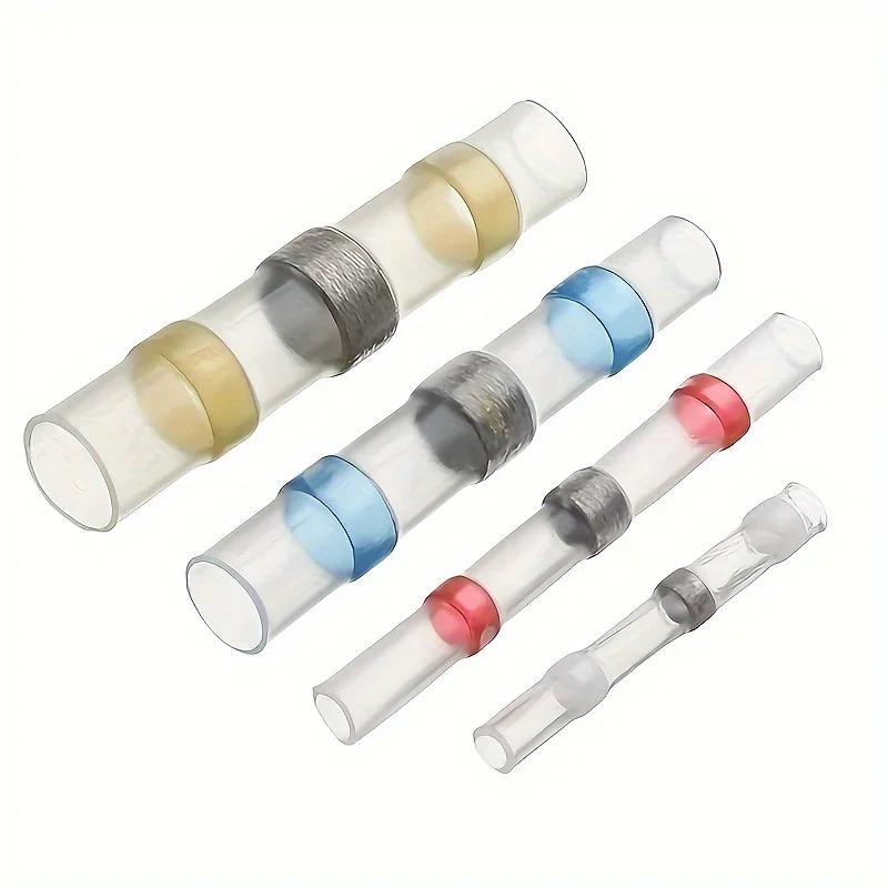 100pcs Waterproof Solder Seal Heat Connector Shrink Butt Connectors Lug Terminals Electrical Wire Car Insulated Terminal 100pcs