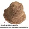 1pc Women Fashion Straw Visor Hat,Outdoor Beach Sun Hat,Braided Fisherman Foldable Hat for Summer Beach Holiday Sun Protection