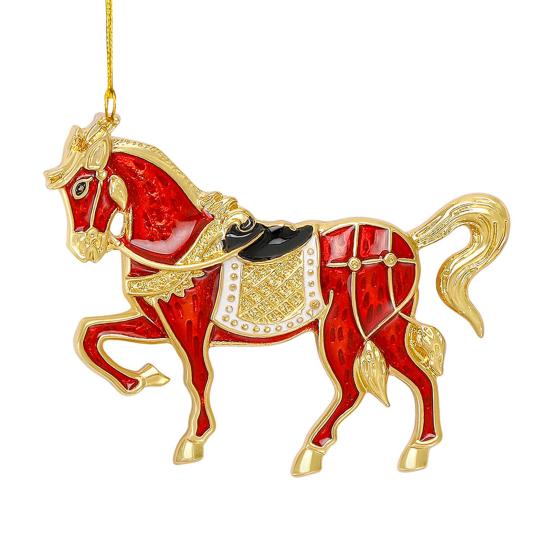 Horse Christmas Ornaments Sparkly Rhinestone Horse Hanging Decoration