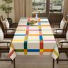 1 Stück Einfache bunte geometrische Muster Tischdecke - Geeignet für Picknicks, Camping usw.zyc