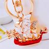 Süßer Drachen Segelboot Fahrzeug Anhänger Strass Kristall Auto Geldbörse Schlüsselanhänger Schmuck Hochzeit Kreatives Party Geschenk
