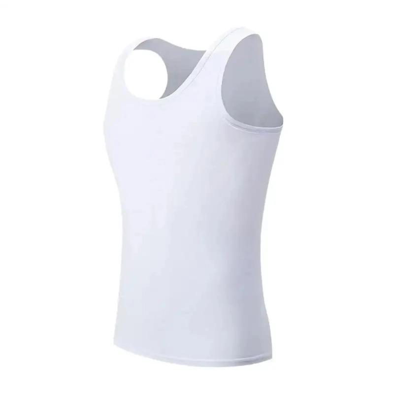 Cotton Vest for Men Youth Fitted Sports Fitness Casual Sleeveless Top Four Seasons Cool and Comfortable