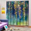 Flower Coloful Elegant Billig Moderne Luksus 2 stk Tynne gardiner til stue soverom vindusgardiner Hjemmeinnredning Gratis frakt