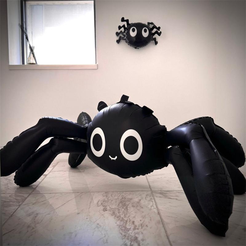 59-inch Halloween 4D Matte Large Spider Balloon, Aluminum Foil Balloons for Home Decoration,Prank Props, Indoor Theme Decoration