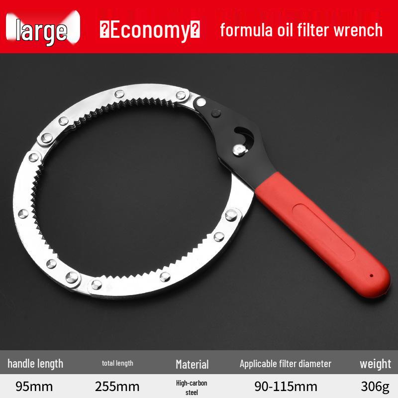Universal Engine Oil Filter Remover and Installer Tool with Belt Chain
