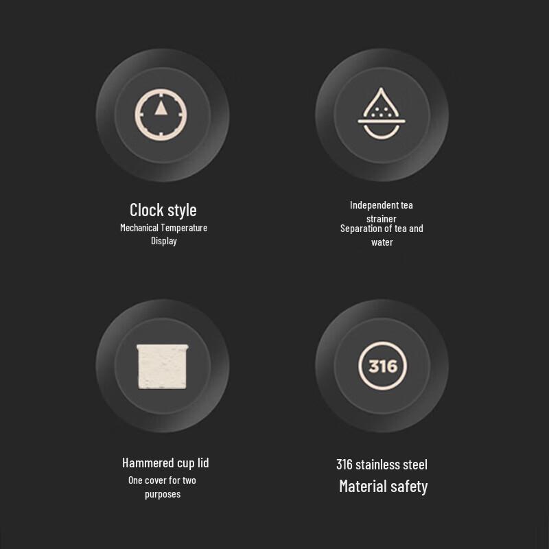 Mandashi SG500 Mechanical Temperature Display Thermos